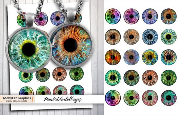 Download Printable Eyes Digital Collage Sheets - Printable Collection