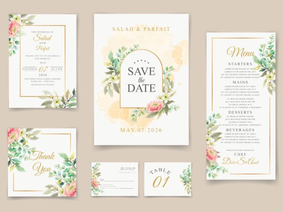 Download Beautiful Floral Wedding Invitations - Invitations Collection