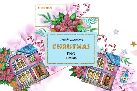 Download Watercolor Christmas Sublimations, PNG - Sublimations Collection