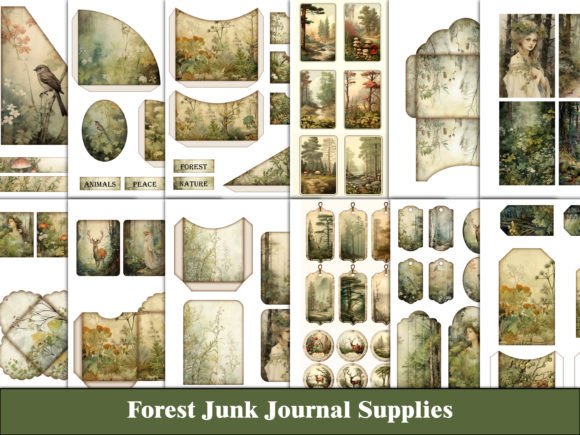Download Forest Junk Journal Kit Craft Supplies - Craft supplies Collection