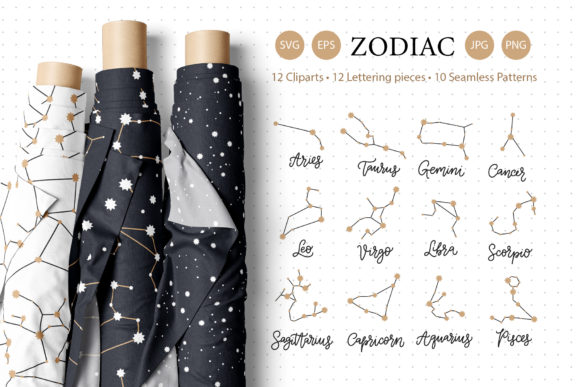 Download Zodiac and Seamless Pattern Set&nbsp; - Premium Bundle