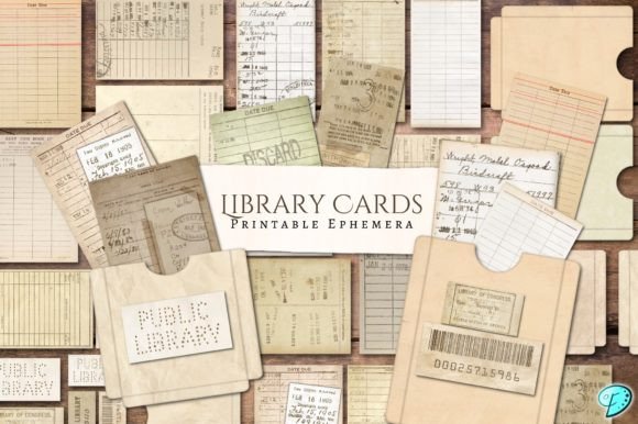 Download Library Card Printable Ephemera - Printable Collection