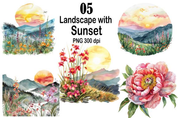 Download Mountains PNG, Sunset PNG Sublimations, - Sublimations Collection